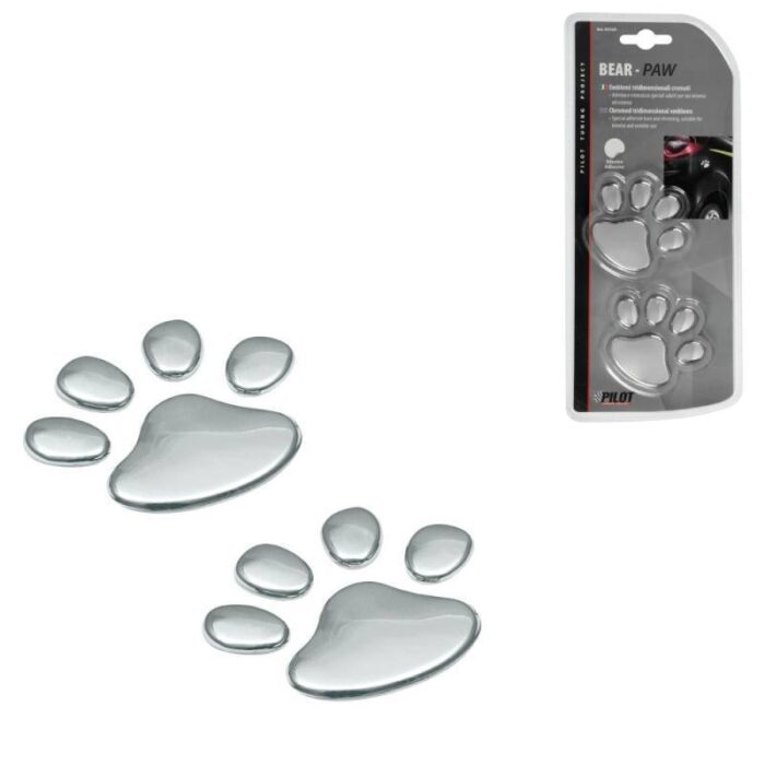 EMBLEMA 3D CROMADO BEAR PAW