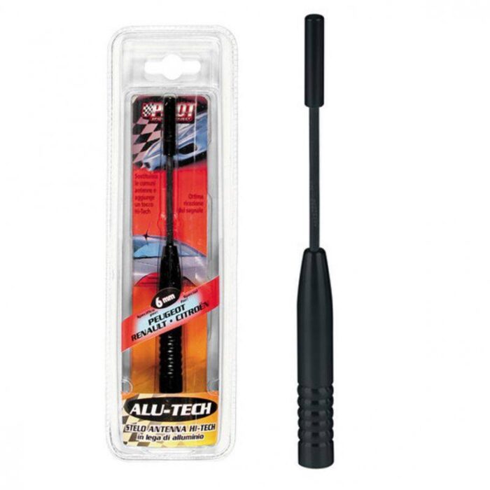 ANTENA ALUTECH ALTURA 24 CM ACOPLE 6 MM ¯ PARA PEUGEOT