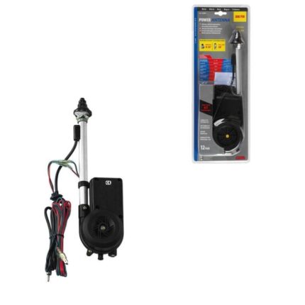 ANTENA ELECTRICA AUTOMçTICA BLACK MASTER ALTURA 29 CM ACOPLE 20-25 MM ¯