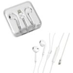 AURICULARES CON MICROFONO Y CONEXION BLUETOOH CABLE APPLE 8 PIN ESSENTIAL - 120 CM - BLANCO