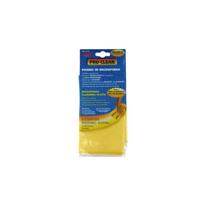 GAMUZA PRO-CLEAN MICROFIBRA MULTIUSO INTERIORES TEJIDO ESPONJOSO 30X40 CM