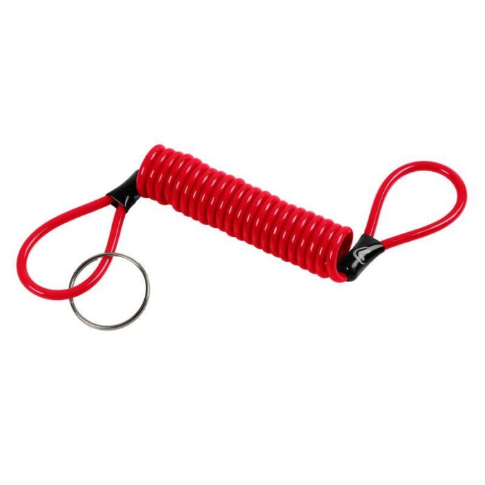 CABLE DE SEGURIDAD EN ESPIRAL ROJO