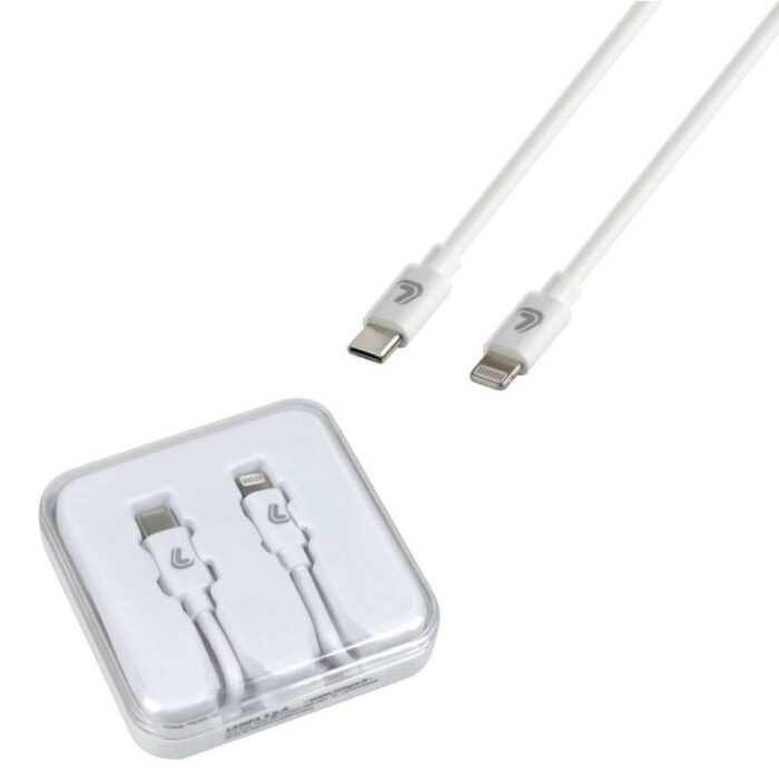 CABLE TIPO C > APPLE 8 PIN ESSENTIAL - 100 CM - BLANCO