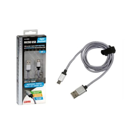 CABLE USB Y MICRO USB METALICO REFORZADO 100 CM