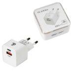 CARGADOR LINEA ESSENTIAL CON 2 PUERTOS USB(A+C) 20w 220/240