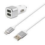 CARGADOR COMPATIBLE CAMIîN 24V ORIGINAL + CABLE IPHONE