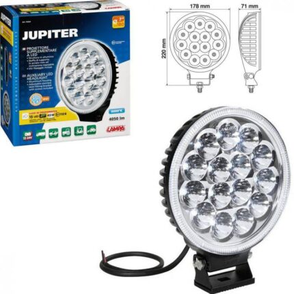 FARO AUXILIAR JUPITER 15 LED 12/24V 178 MM HOMOLOGACION E R112