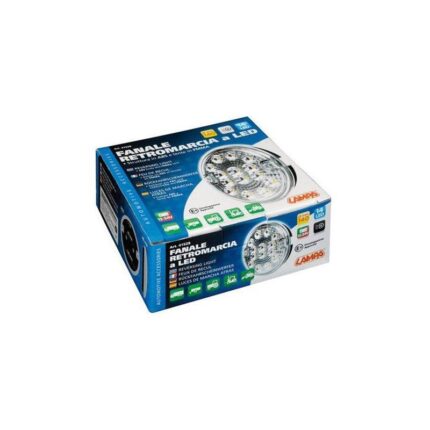 FARO TRASERO REDONDO MARCHA ATRAS 14 LED 12/24V HOMOLOGACION E