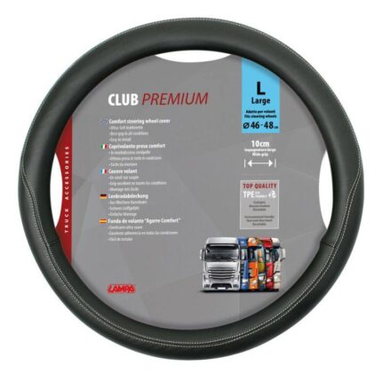 FUNDA VOLANTE CLUB PREMIUM NEGRO 46-48 CM