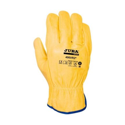 GUANTE JUBA DRIVER EXTRA FLOR VACUNO AMARILLO TALLA 10