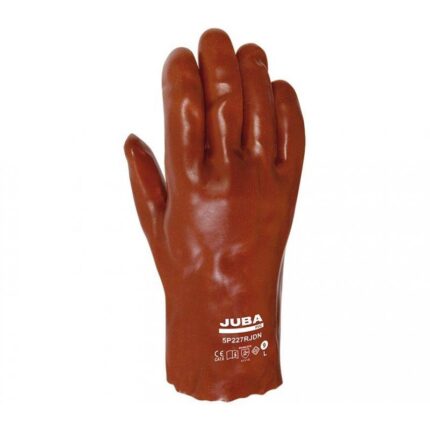 GUANTE JUBA PVC ROJO 27 CM TALLA 9