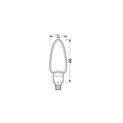 INTERMITENTE NEGRO MODELO ARROW 12V 21W HOMOLOGACION E