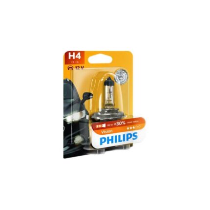 LAMPARA H4 VISION PHILIPS 12V 60/55W P43T-38