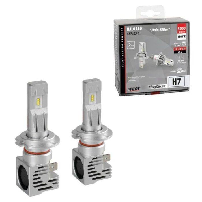 LAMPARA HALO LED SERIE 9-32V SERIE 8 HALO KILLER (H7) - 25W - PX26D (2 UNIDADES)