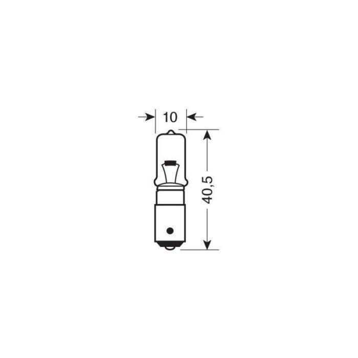 LAMPARA HALOGENA 12V BAY9S H21W 21W (2 UNIDADES)