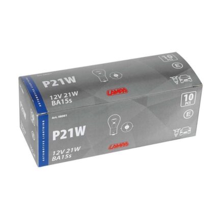 LAMPARA P21W 1 FILAMENTO 12V 21W BA15S HOMOLOGACION E