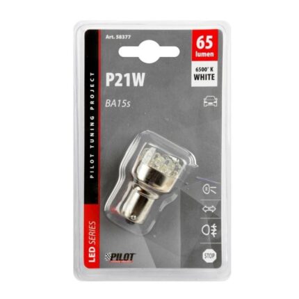 LAMPARA P21W MULTI LED BLANCA 12V 21W BA15S (BLISTER 1 UNIDAD)