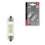 LAMPARA PLAFONIER 12V 36 MM 3 LED (BLISTER 2 UNIDADES)