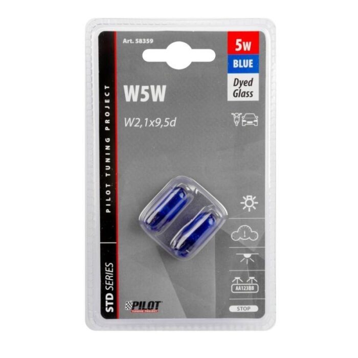 LAMPARA W5W BLUE XENON 12V 5W W2