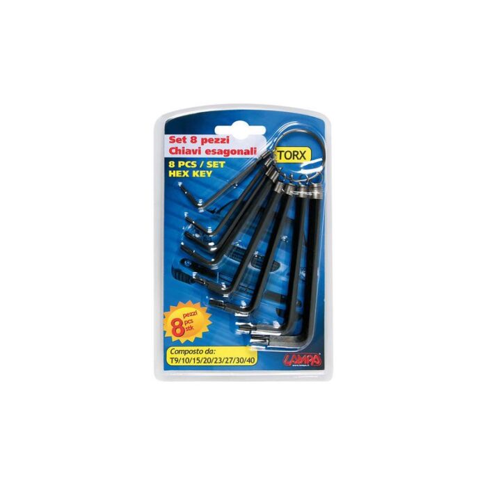 LLAVES HEXAGONALES TORX 8 PIEZAS