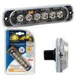 LUZ ESTROBOSCOPICA MULTIFUNCION 6 LED 12/24V AMBAR