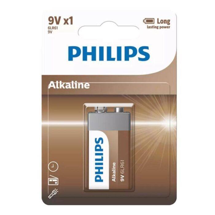 PILA ALKALINA PHILIPS 9V GAMA ECO (BLISTER 1 UNIDAD)