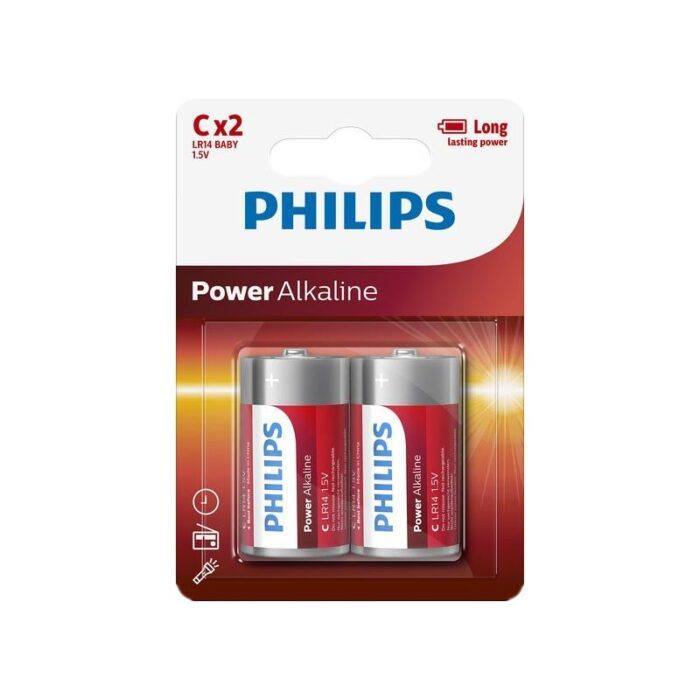 PILA ALKALINA PHILIPS LR14 (BLISTER 2 UNIDADES)