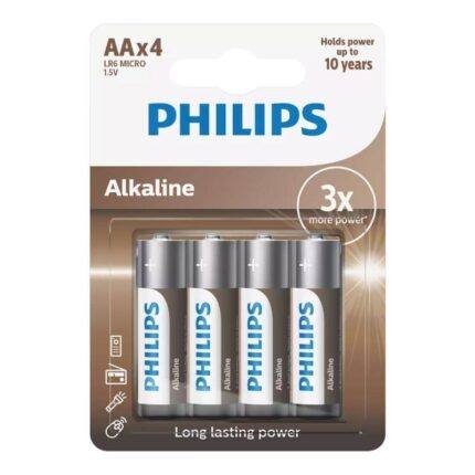 PILA ALKALINA PHILIPS LR6 GAMA ECO (BLISTER 4 UNIDADES)