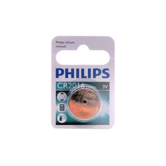 PILA BOTON PHILIPS CR2016 (BLISTER 1 UNIDAD)