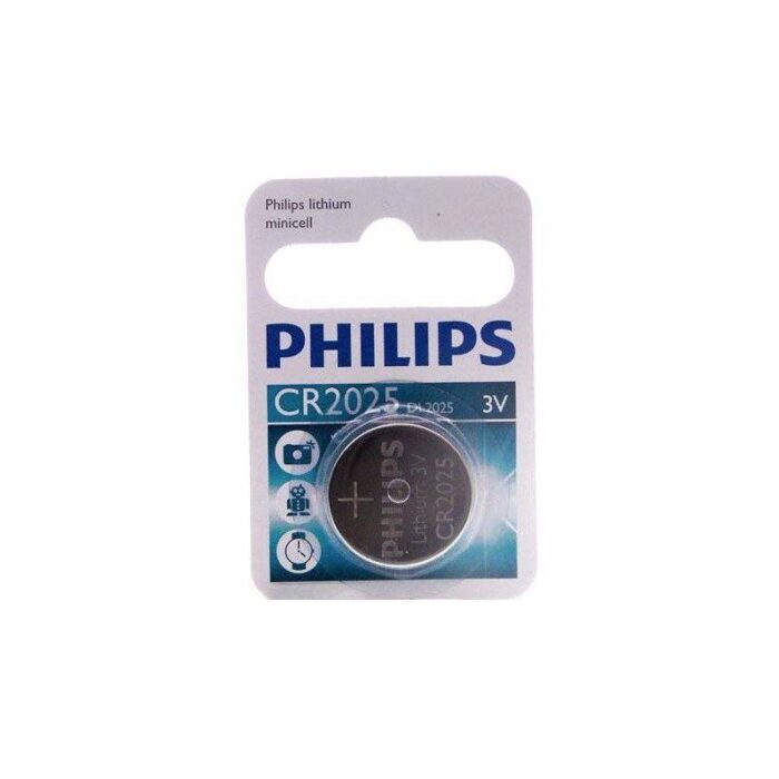 PILA BOTON PHILIPS CR2025 (BLISTER 1 UNIDAD)