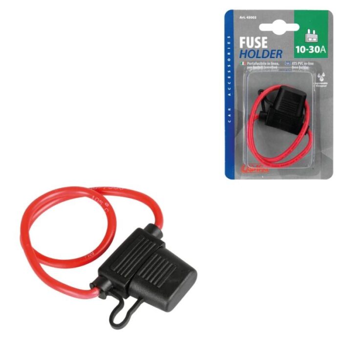 PORTA FUSIBLES PVC 10/30 A CABLE 30 CM