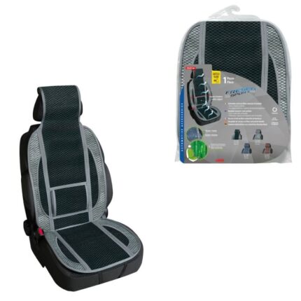 RESPALDO DE ASIENTO DEPORTIVO EN FIBRA DE BAMBU NATURAL DEPORTIVO NEGRO/GRIS