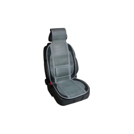 RESPALDO DE ASIENTO DEPORTIVO EN FIBRA DE BAMBU NATURAL GRIS/NEGRO